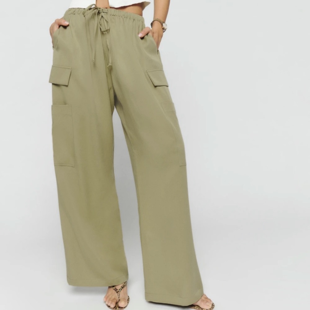 NWT Reformation Ethan Twill Cargo Pant